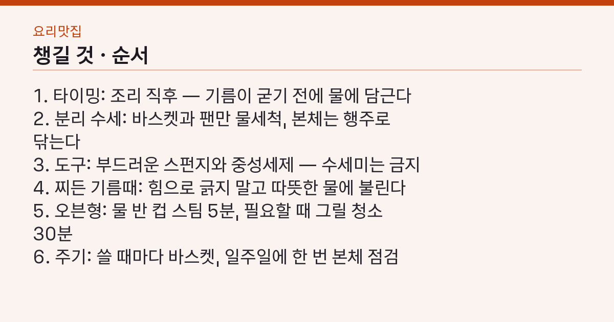 순서와 서류 목록